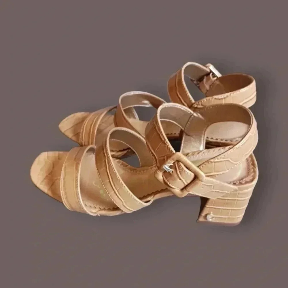 Circus by Sam edelman fisher strappy sandals size 6.5 tan camel color - Picture 4 of 14